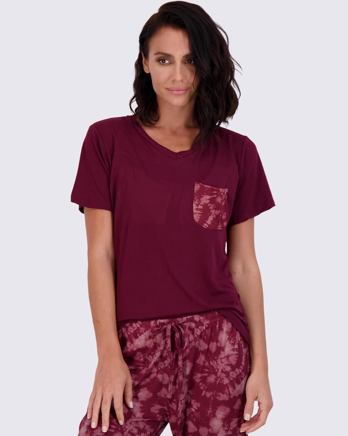 Real Essentials 2 Pack: Women’s Pajama Set Super-Soft Short & Long Sleeve Top With Pants (Available In Plus Size)