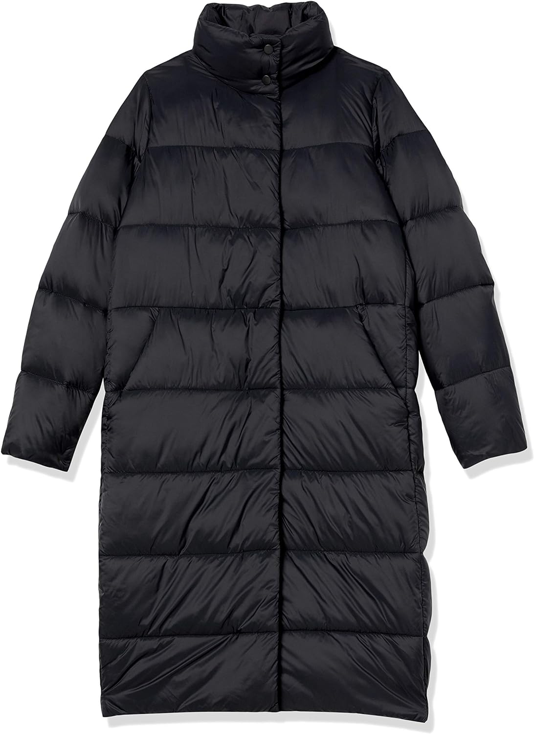Women's Lightweight Water-Resistant Longer Length Cocoon Puffer Coat