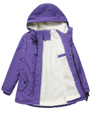 Women's Long Coat Windproof and Warm 3-in-1