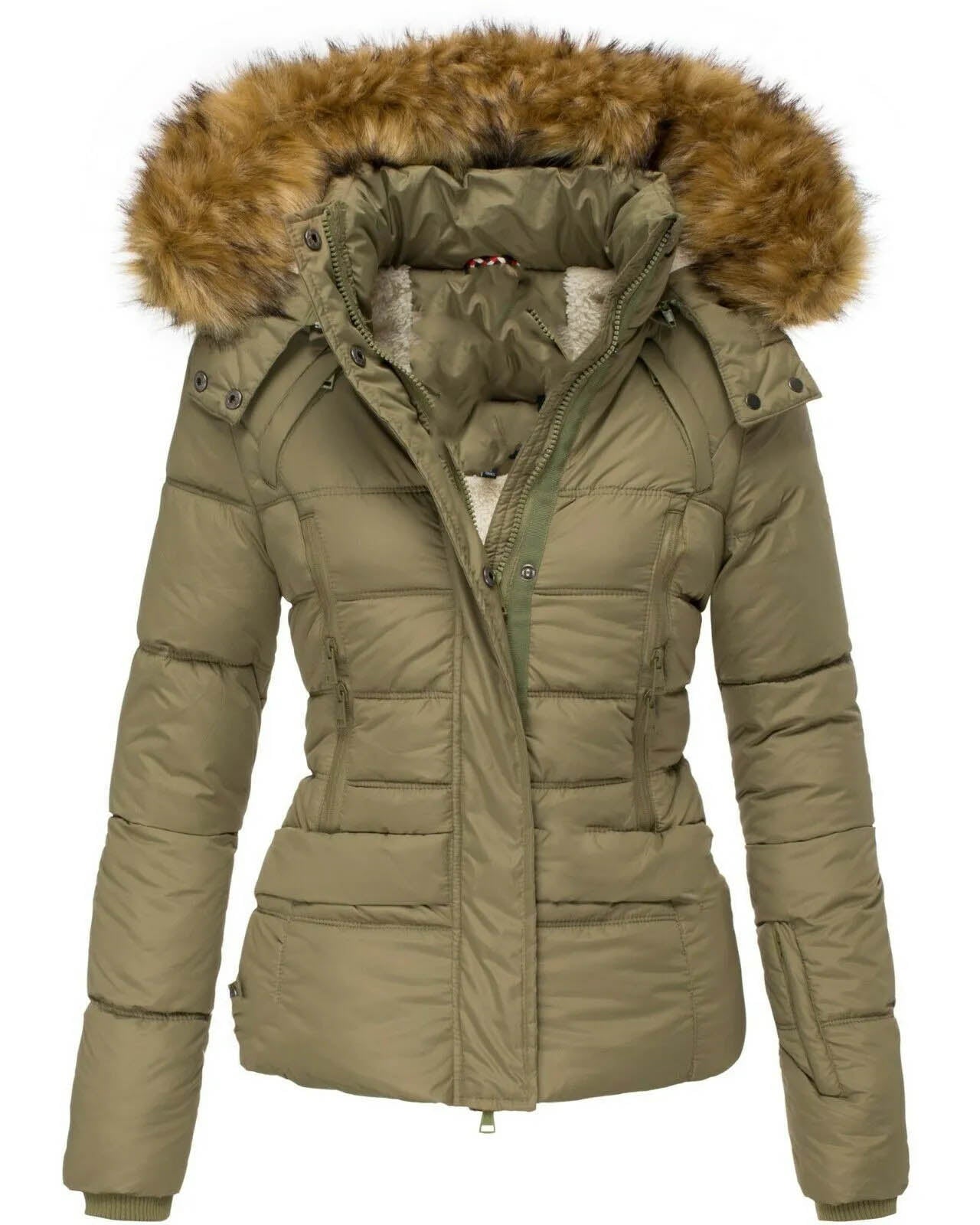 Women's winter short coat to keep warm