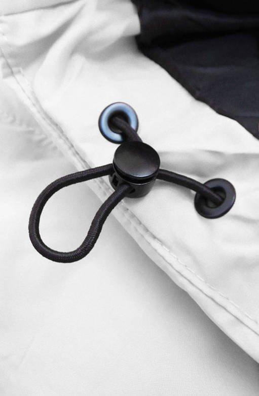 WOMEN'S SHORT WINTER HOODED JACKET WHITE