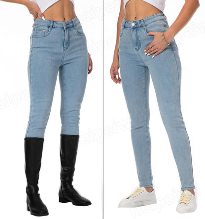 Women's Winter Fleece Lined Sherpa Thermal Skinny Pants Casual Warm Trousers