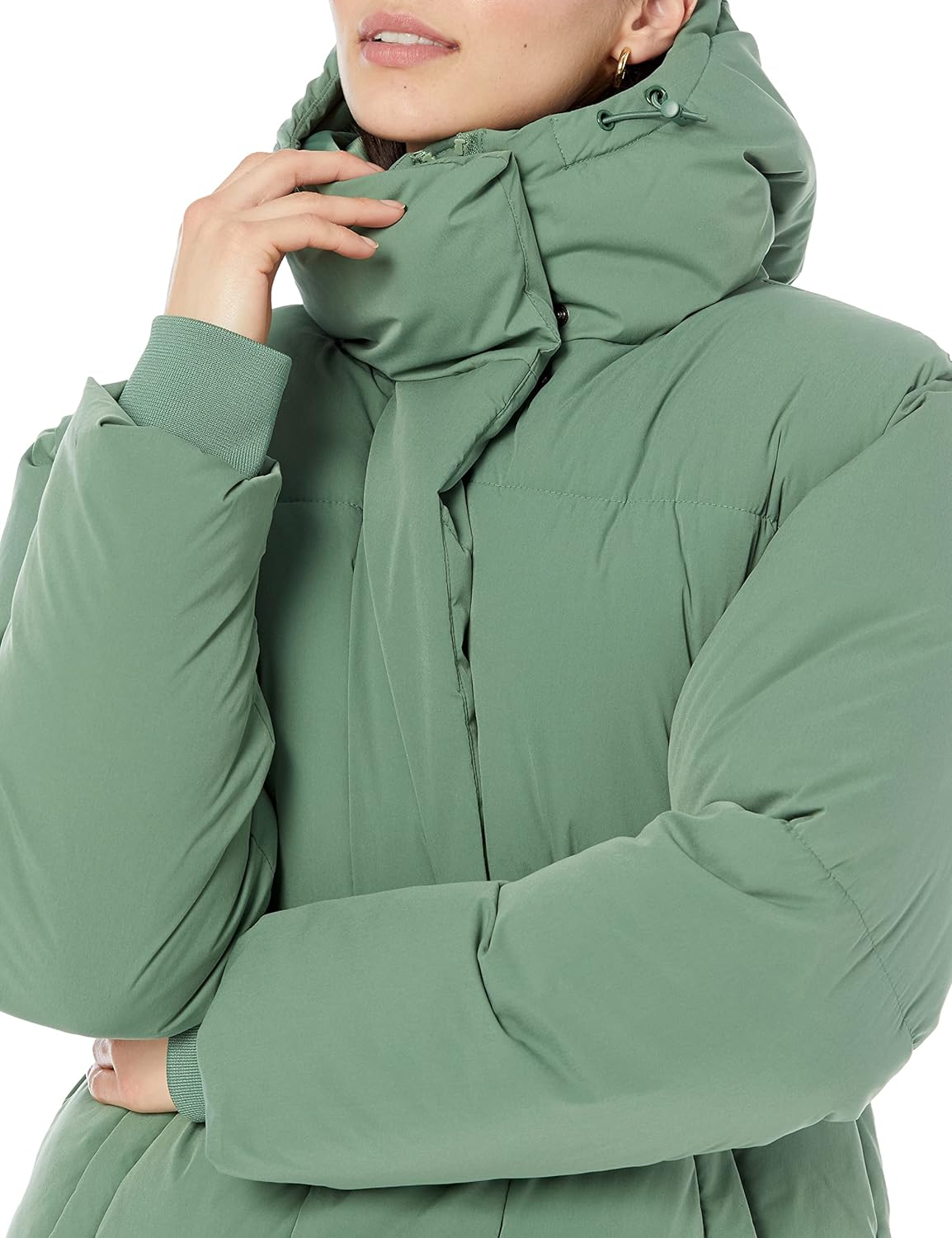 Women's Short Waisted Puffer Jacket (Available in Plus Size)