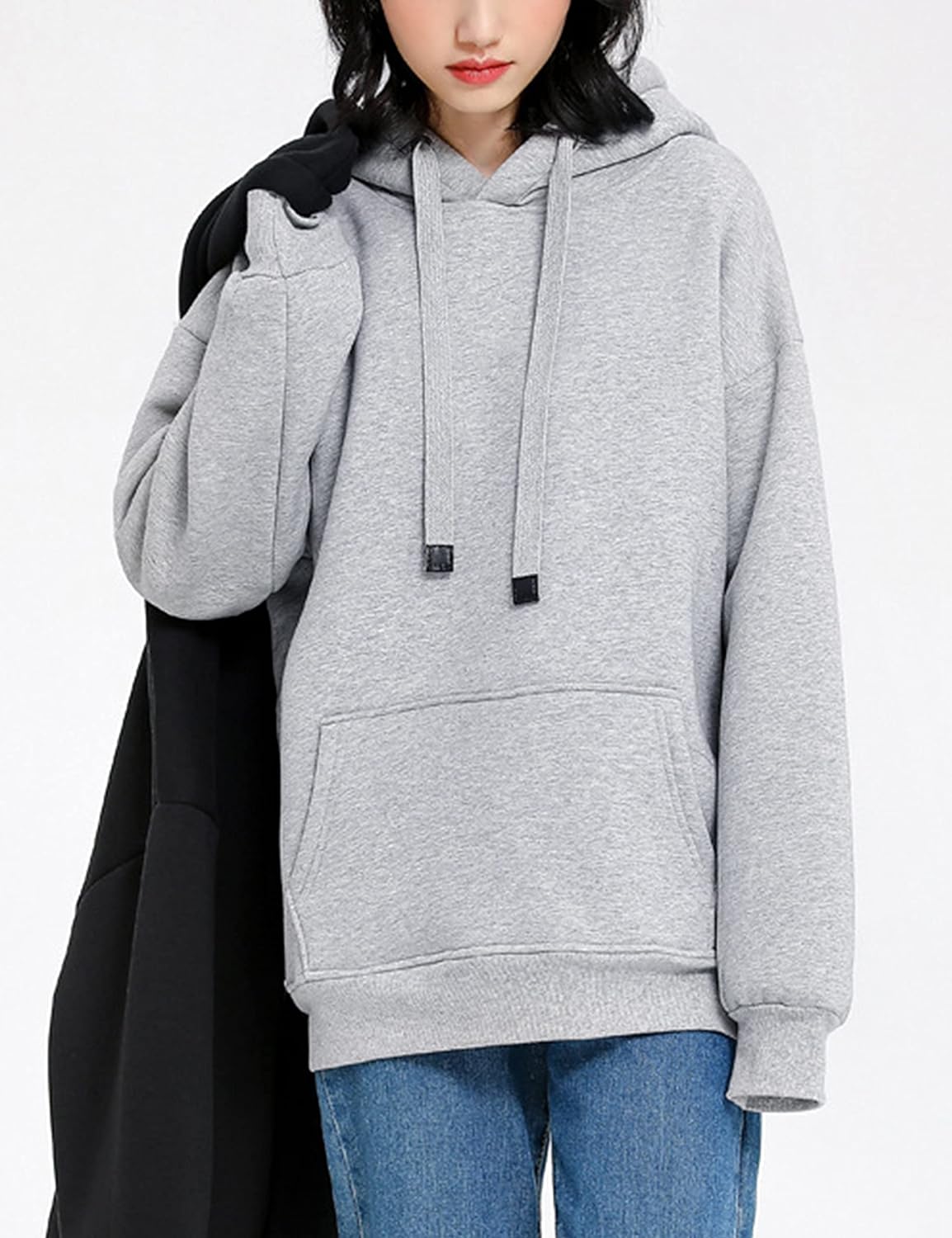 Women's Winter Hoodies Pullover Sherpa Fleece Warm Heavyweight Sweatshirt