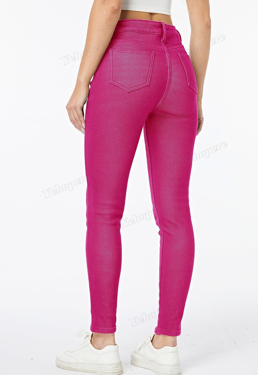 Women's Winter Fleece Lined Sherpa Thermal Skinny Pants Casual Warm Trousers