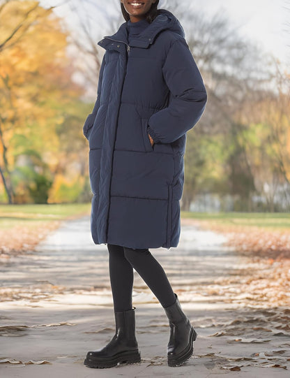 Women's Oversized Long Puffer Jacket (Available in Plus Size)