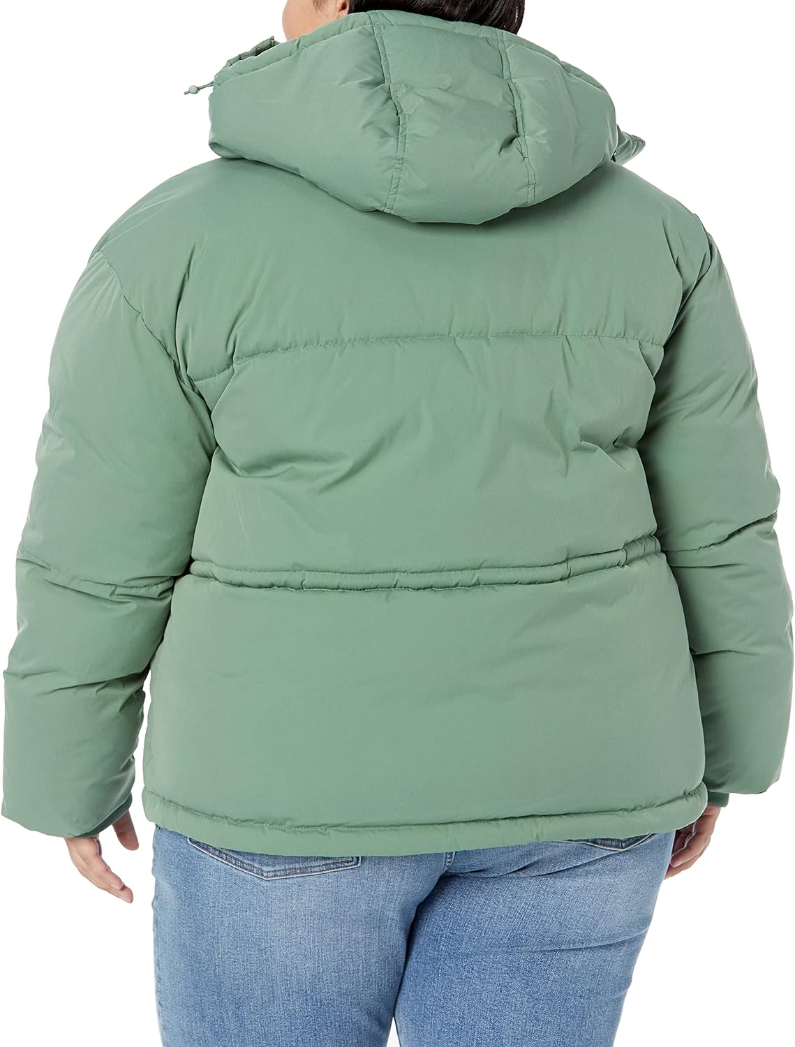 Women's Short Waisted Puffer Jacket (Available in Plus Size)