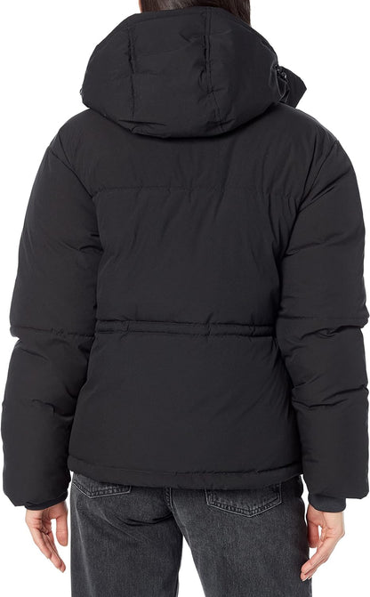 Women's Short Waisted Puffer Jacket (Available in Plus Size)