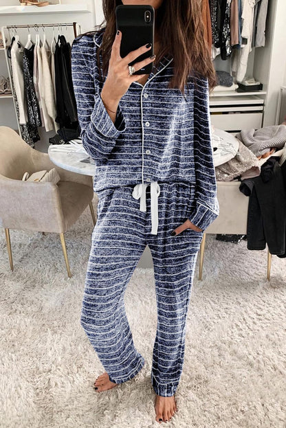Women's Pajama Sets Long Sleeve Button Down Sleepwear Nightwear Soft Pjs Lounge Sets