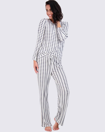 Real Essentials 2 Pack: Women’s Pajama Set Super-Soft Short & Long Sleeve Top With Pants (Available In Plus Size)