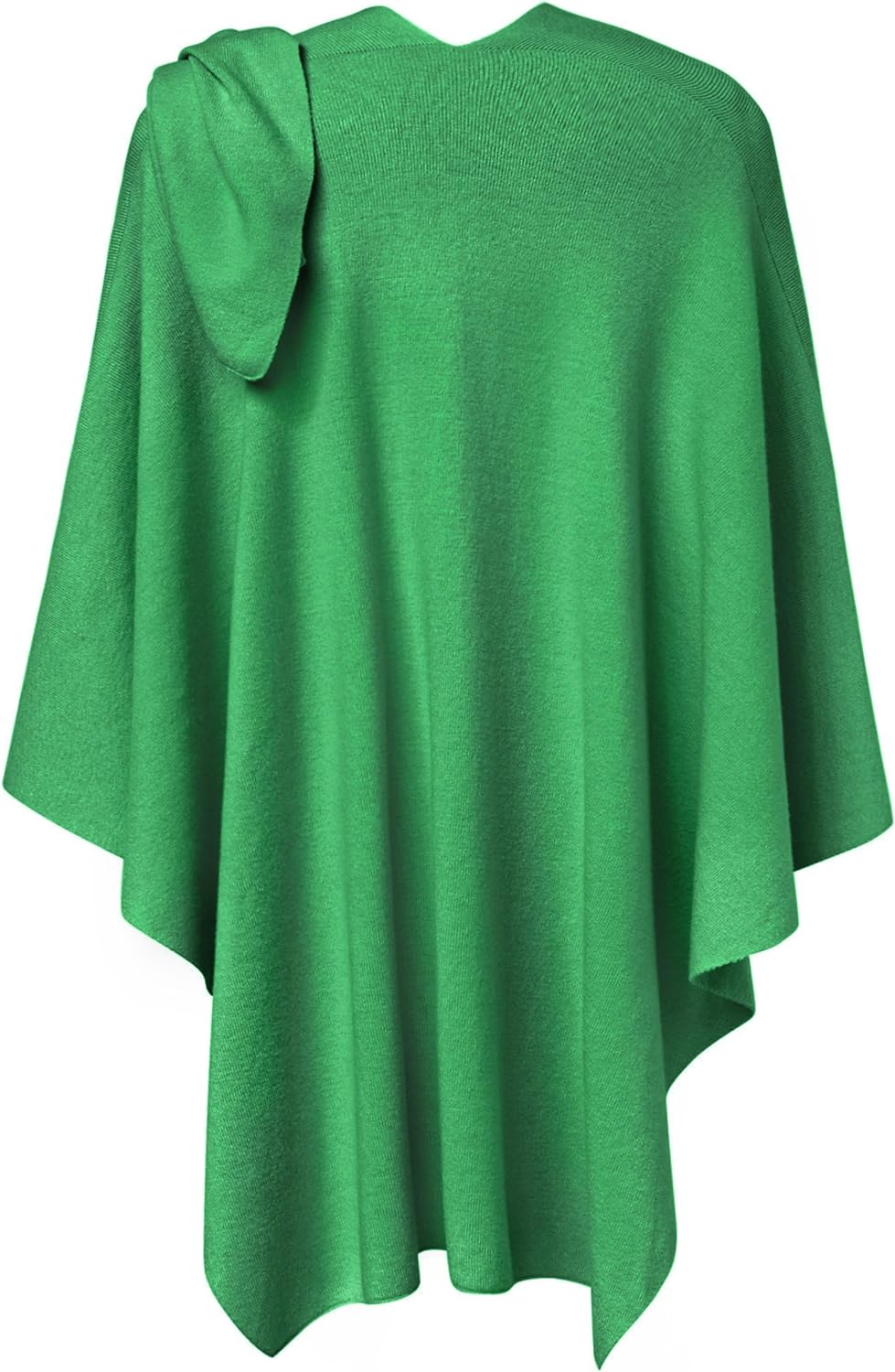 Womens Large Cross Front Poncho Sweater Wrap Topper Knitted Elegant Shawls Cape for Fall Winter