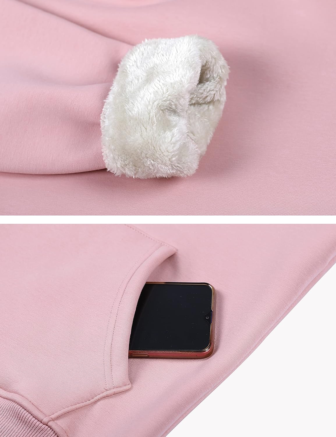 Women's Winter Hoodies Pullover Sherpa Fleece Warm Heavyweight Sweatshirt