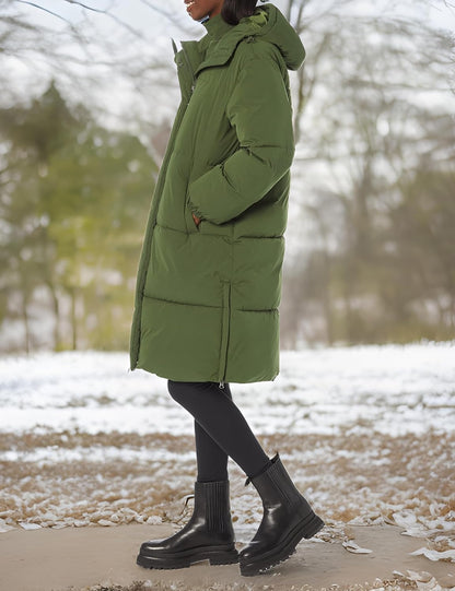 Women's Oversized Long Puffer Jacket (Available in Plus Size)
