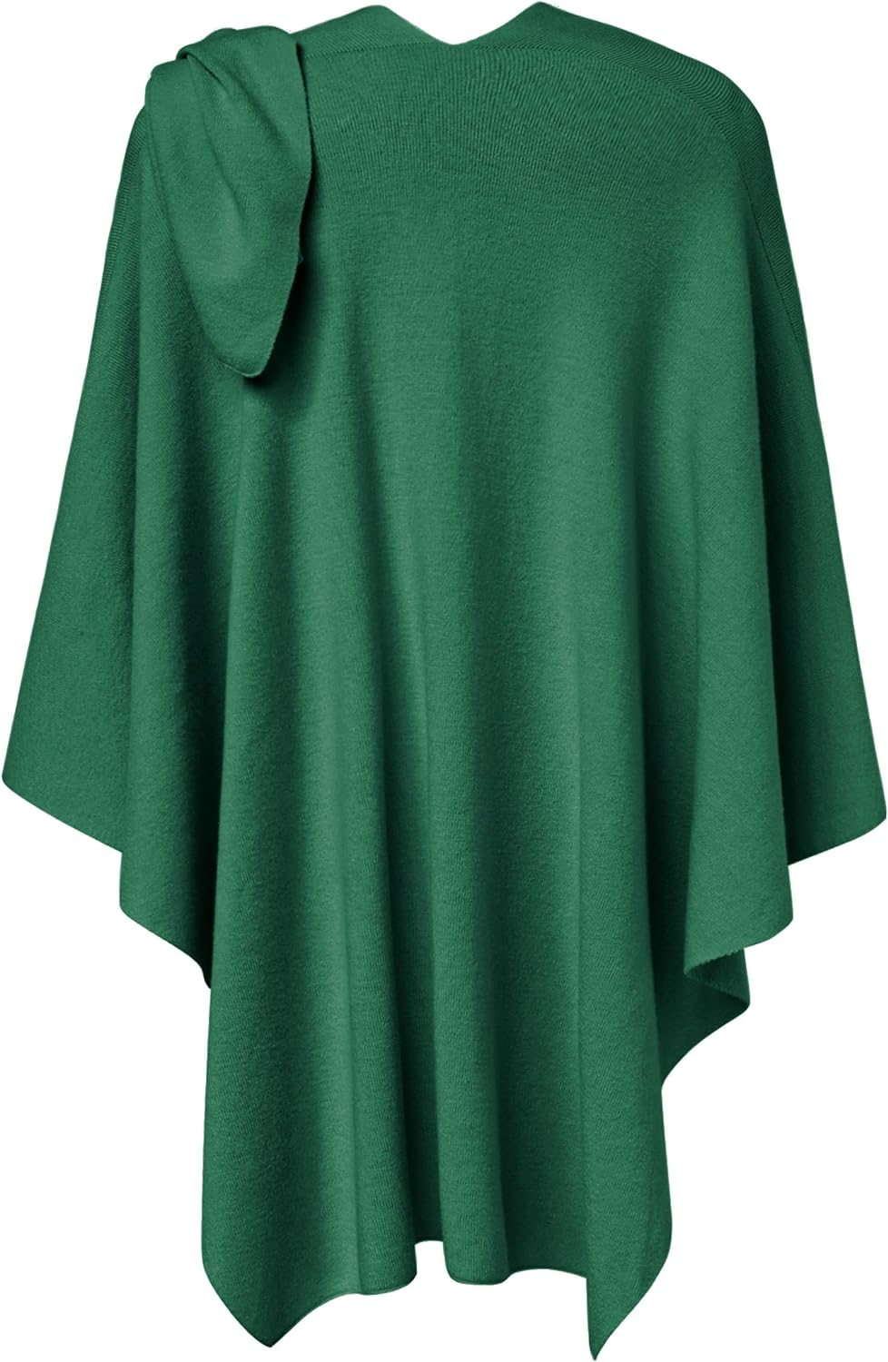 Womens Large Cross Front Poncho Sweater Wrap Topper Knitted Elegant Shawls Cape for Fall Winter