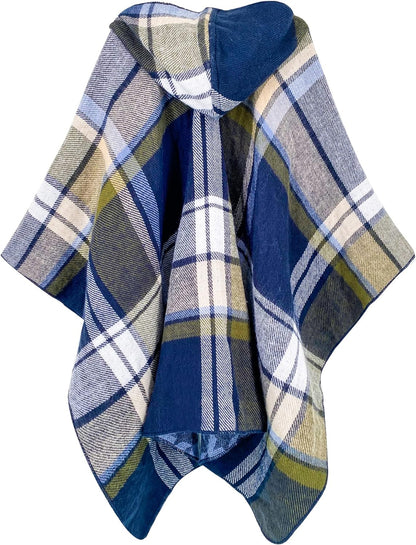 Women's Shawl Wrap Poncho Ruana Cape Open Front Cardigan Shawls for Fall Winter