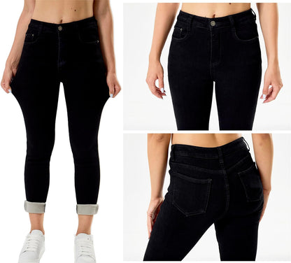 Women's Winter Fleece Lined Sherpa Thermal Skinny Pants Casual Warm Trousers