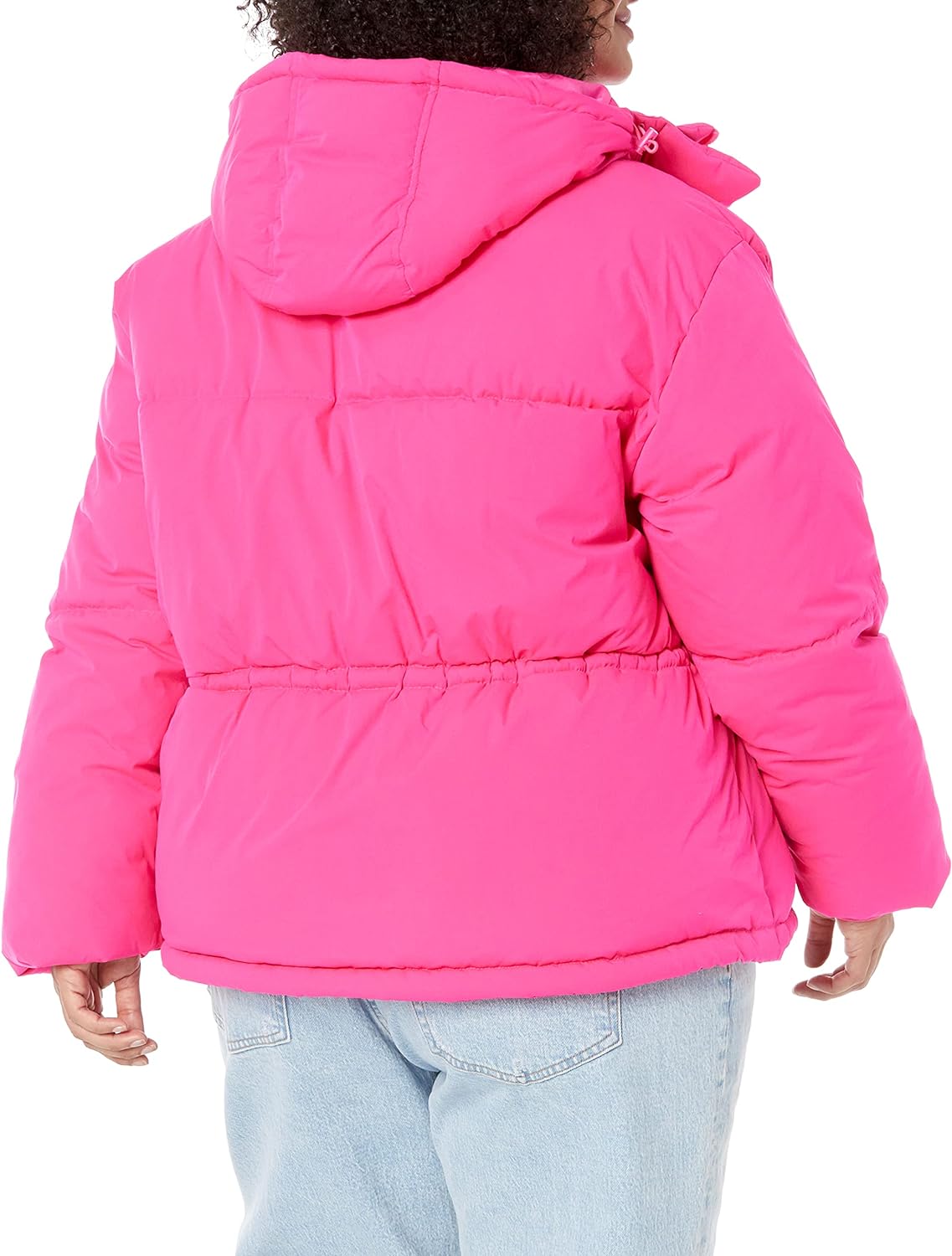 Women's Short Waisted Puffer Jacket (Available in Plus Size)