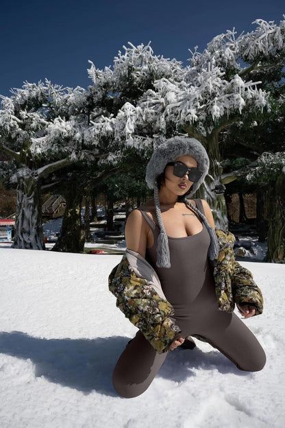 Women's Yoga Ribbed One Piece Tank Tops Rompers Sleeveless Exercise Jumpsuits