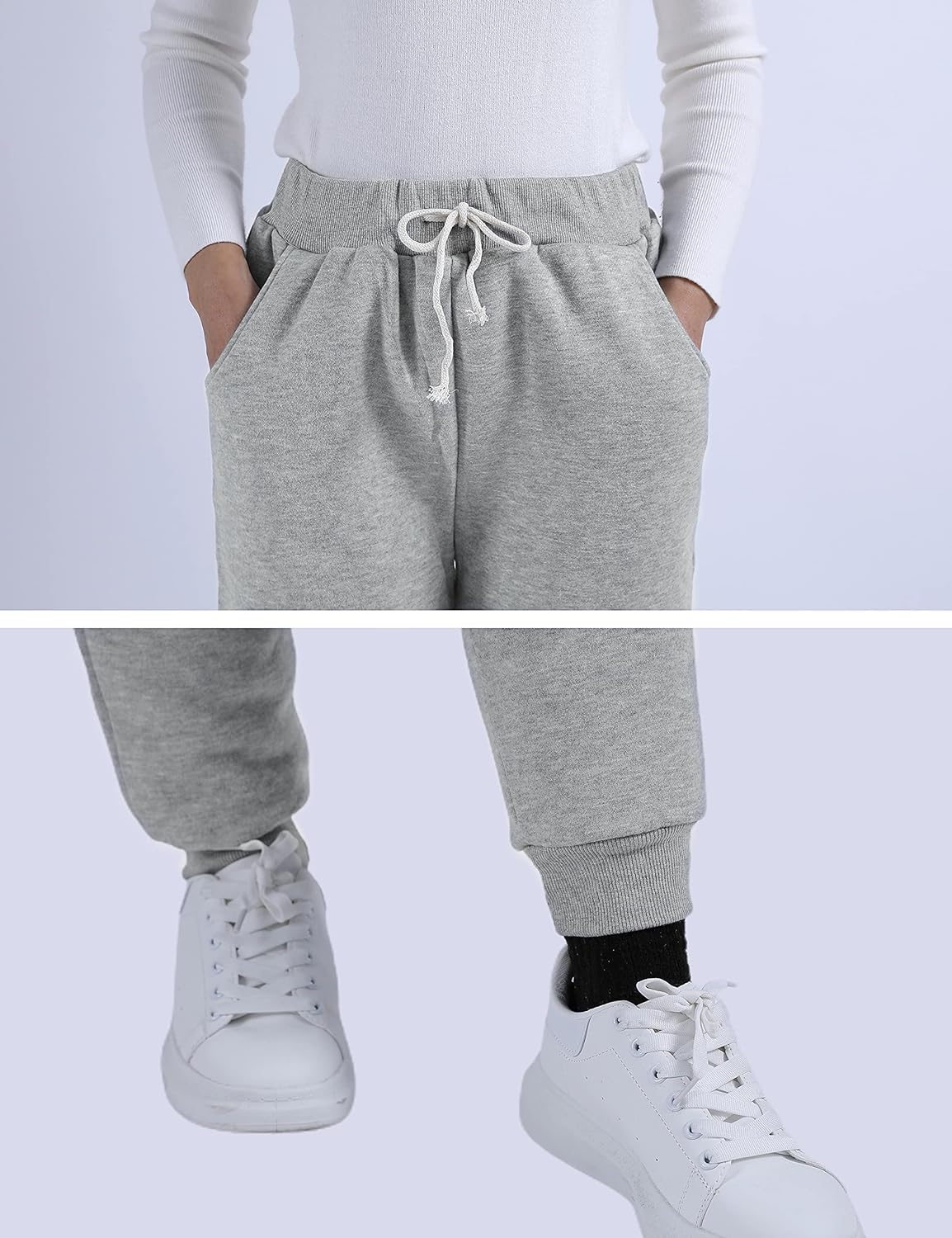 Women's Winter Warm Athletic Sweatpants Sherpa Lined Joggers Fleece Pants