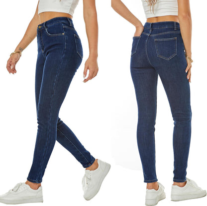 Women's Winter Fleece Lined Sherpa Thermal Skinny Pants Casual Warm Trousers