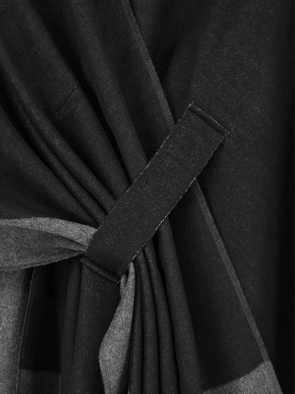 Women's Shawl Wrap Poncho Ruana Cape Open Front Cardigan Shawls for Fall Winter