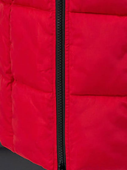 Women's Parka windbreaker hooded jacket casual full zipper pocket