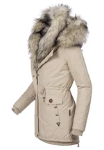Ladies Winter Thicken Windproof Parka Beige