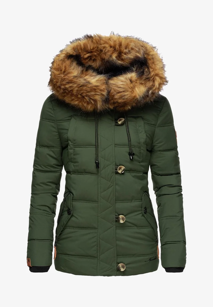 Women's windproof padded jacket Orange