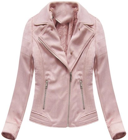 WOMEN'S SUEDE RAMONES WITH A POWDER -PINK FUR