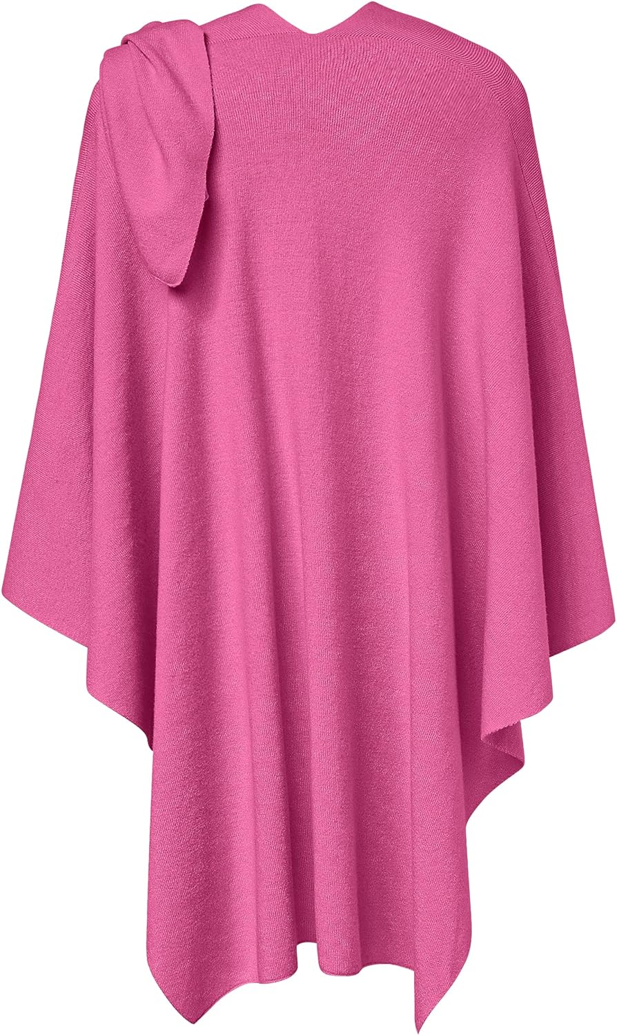 Womens Large Cross Front Poncho Sweater Wrap Topper Knitted Elegant Shawls Cape for Fall Winter