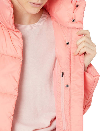 Women's Lightweight Water-Resistant Longer Length Cocoon Puffer Coat