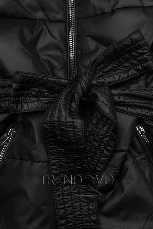 Ladies double-sided parka coat