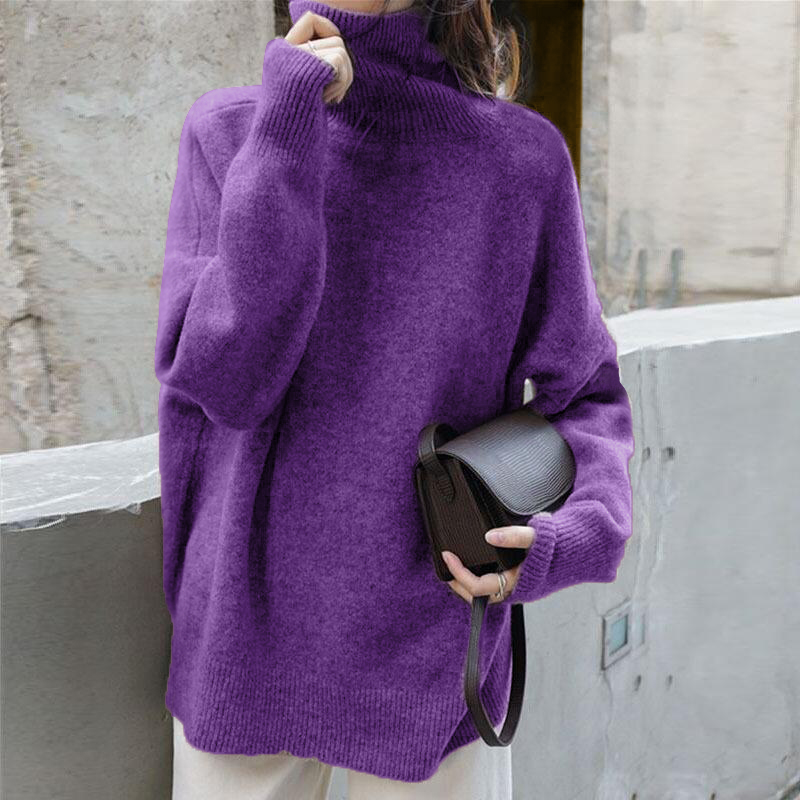 Casual Turtleneck Long Sleeve Sweater