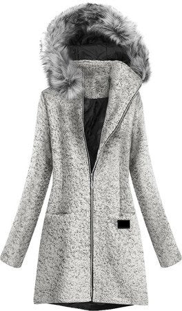 Light gray ladies short coat