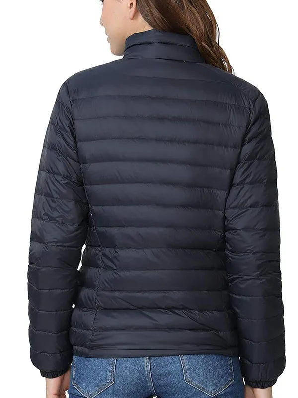 Women's short parka winter jacket