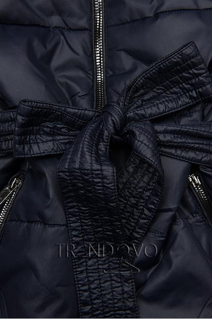 Ladies double-sided parka coat