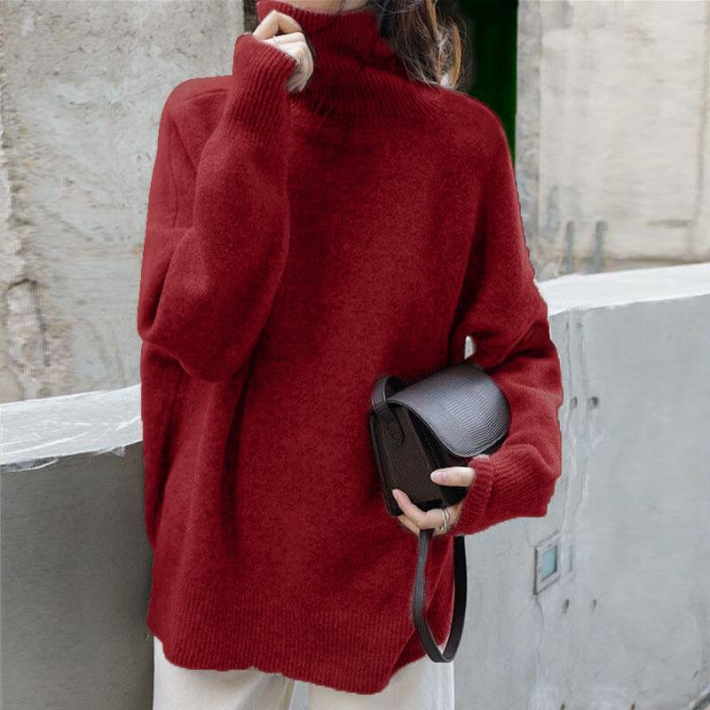 Casual Turtleneck Long Sleeve Sweater