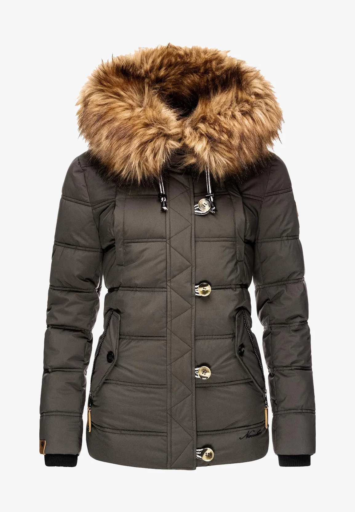 Women's windproof padded jacket Orange