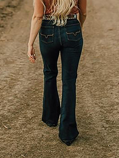 Deep Blue Casual Shift Denim Jeans